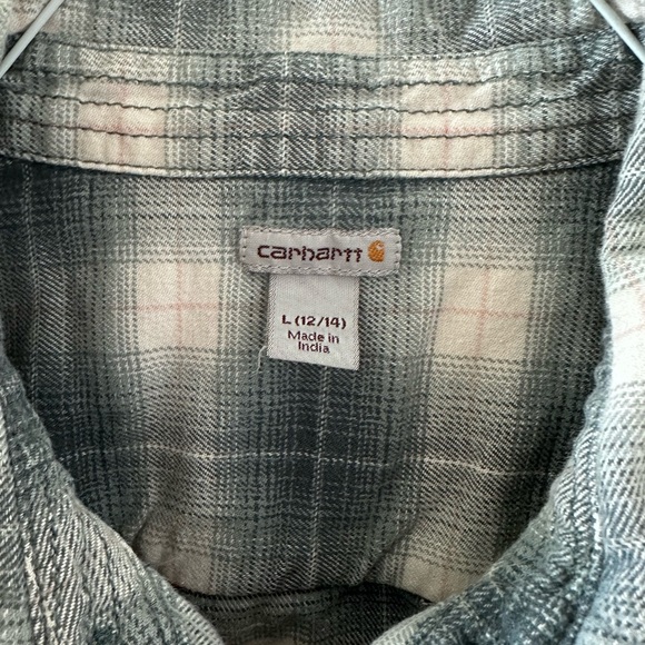 Carhartt women’s rugged flex flannel long sleeve plaid shirt - Picture 2 of 6